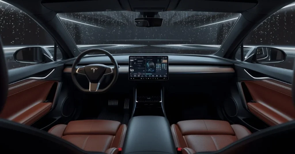 image 2 cybertruck interior