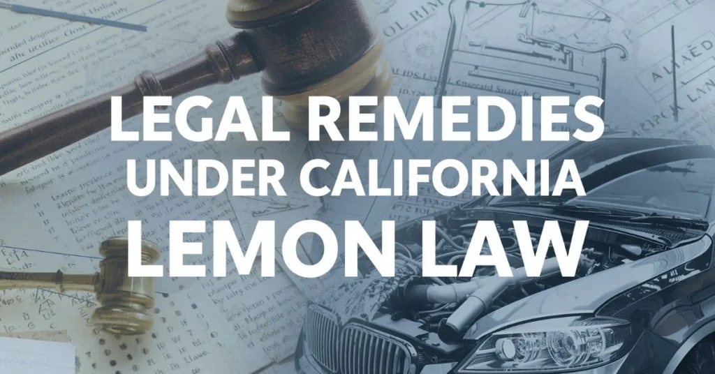 Legal Remedies Under California Lemon Law