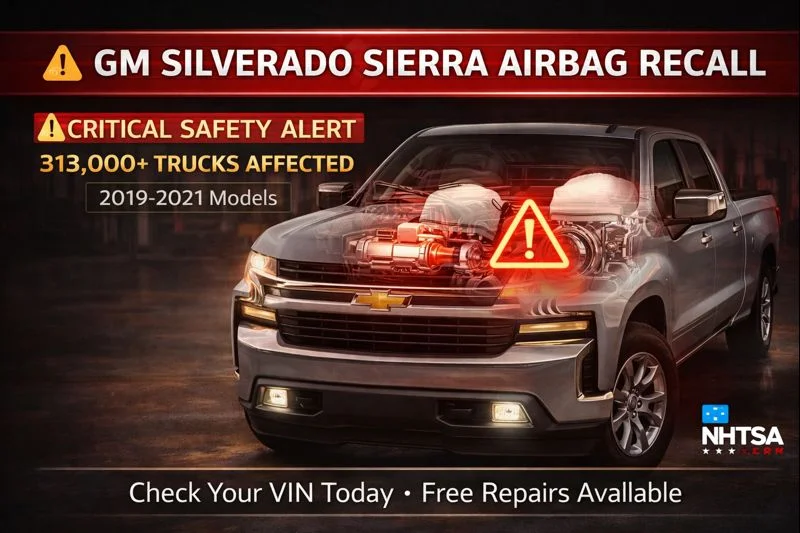 gm silverado sierra airbag recall