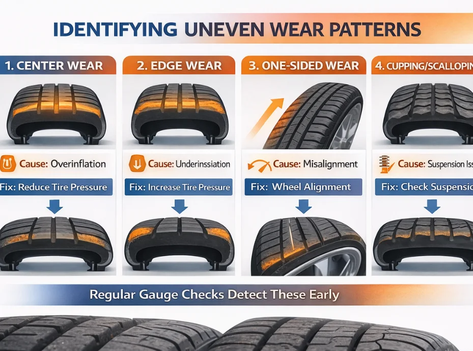 how to measure tire tread depth