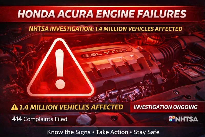 honda acura engine failures nhtsa