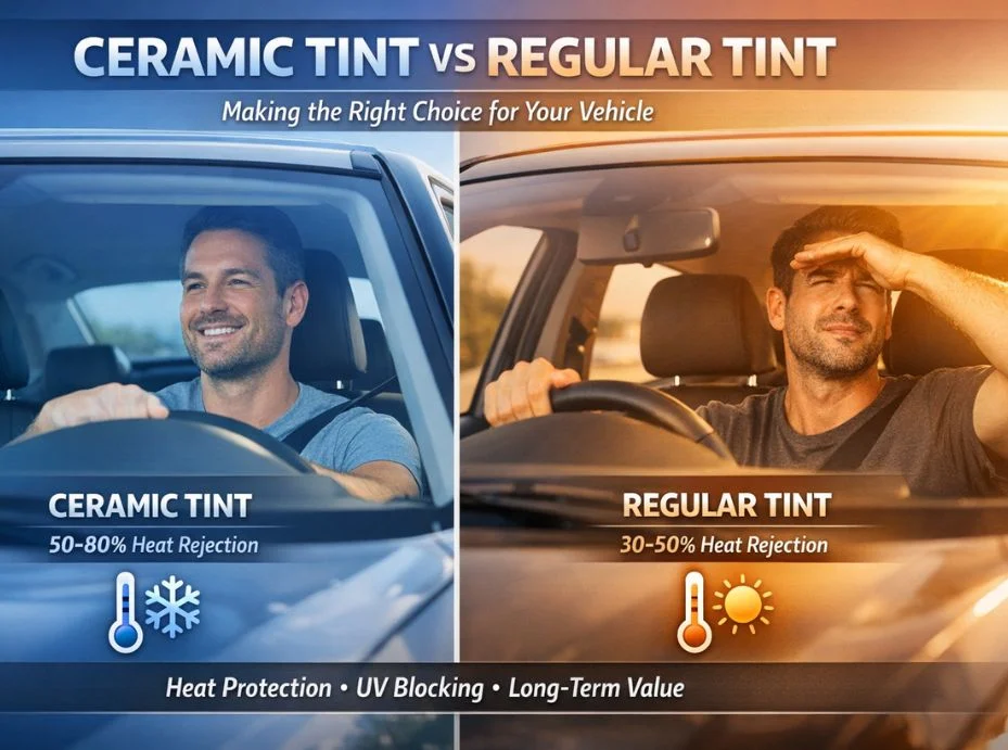 Featured image of ceramic tint vs regular tint