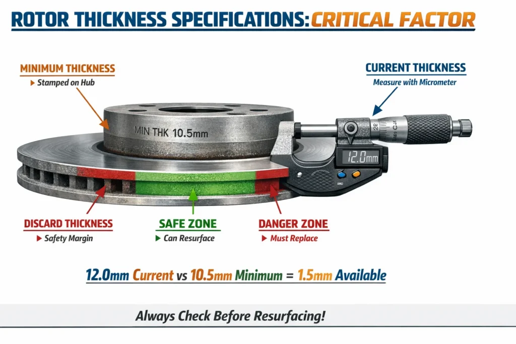 brake rotors resurfacing