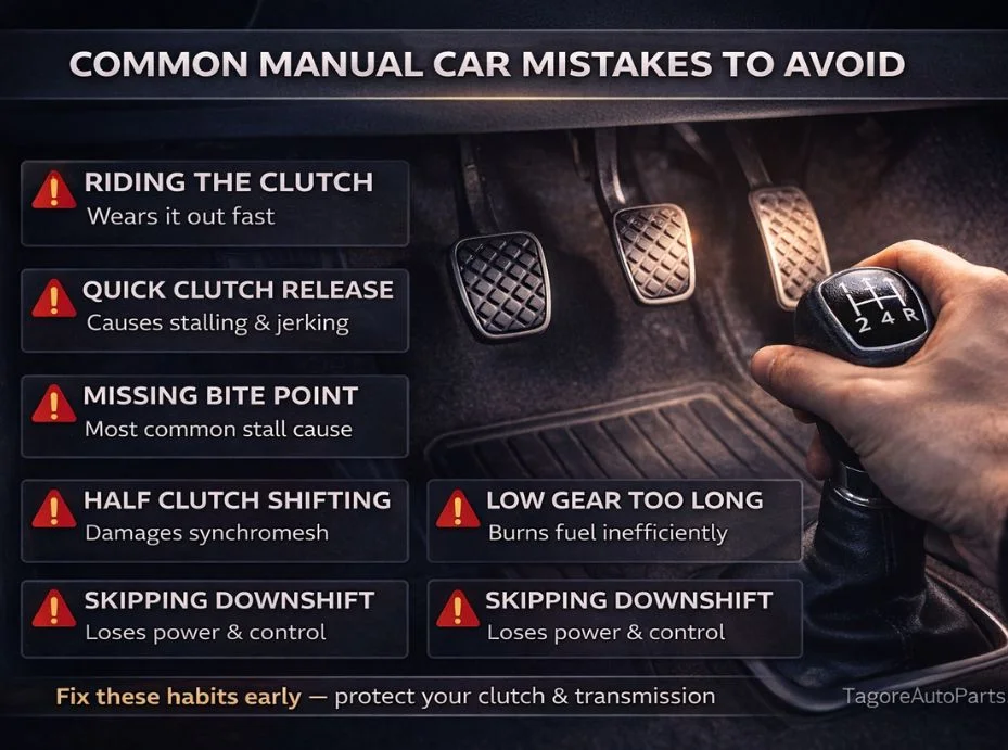 common manual car mistakes to avoid