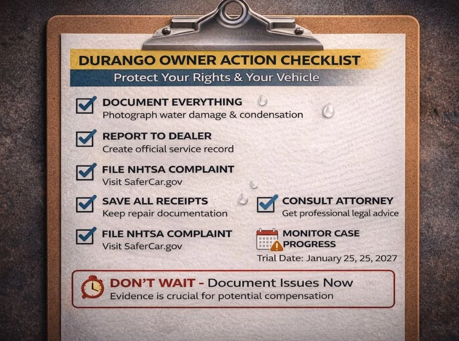 dodge durango tail light lawsuit