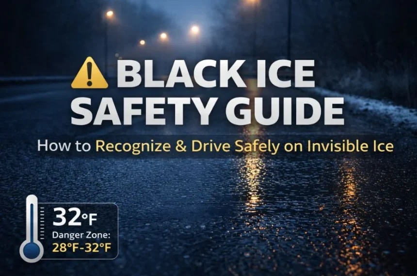 how to drive on black ice