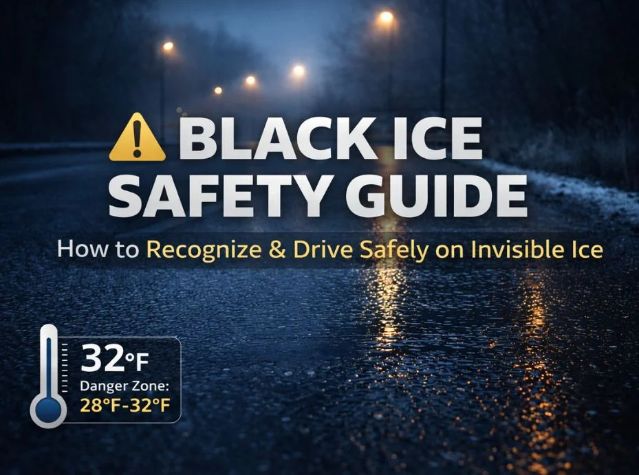 how to drive on black ice
