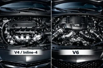 V4 Engine vs V6 Engine side-by-side comparison — Tagore Auto Parts