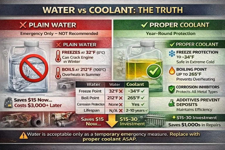 coolant types colors complete guide 2026