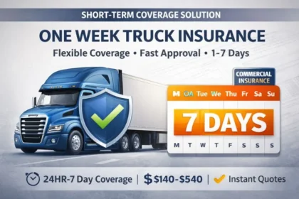 when you need one week truck insurance