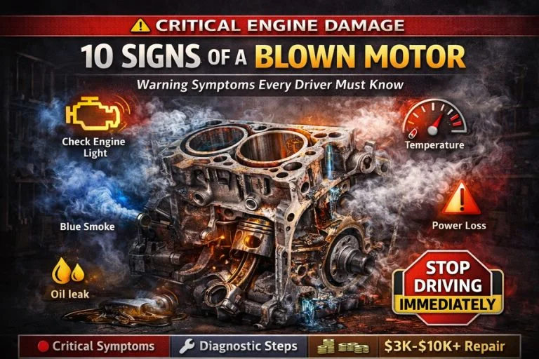 Signs of a Blown Motor
