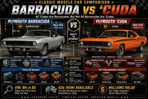 Plymouth Barracuda vs Cuda