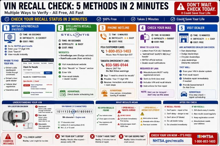 vin recall check 5 methods in 2 minute