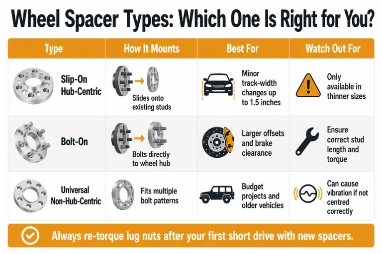 Wheel Spacer Types