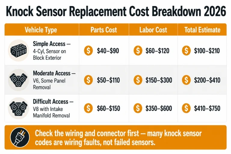 Knock Sensor Replacement Cost Breakdown