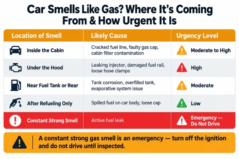 Car Smell Like Gas