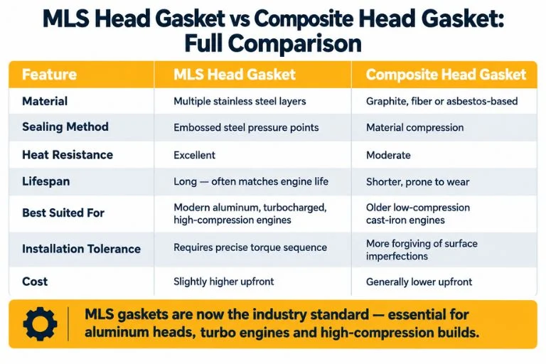 MLS Head Gasket vs Composite Head Gasket Full Comparison